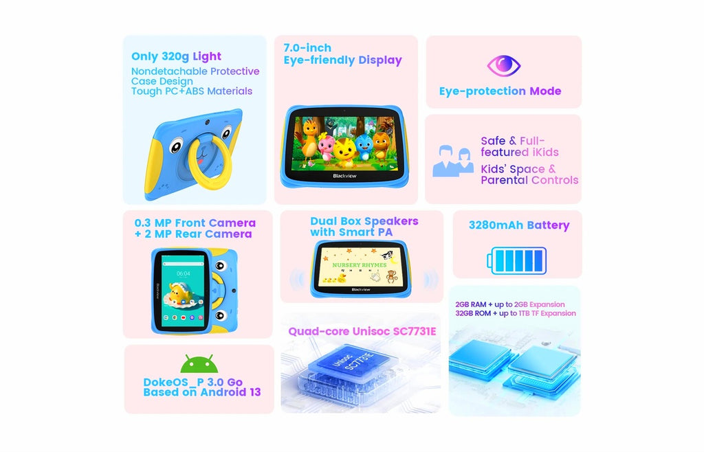 Blackview 7 Inch Children Edition WiFi Tablet PC